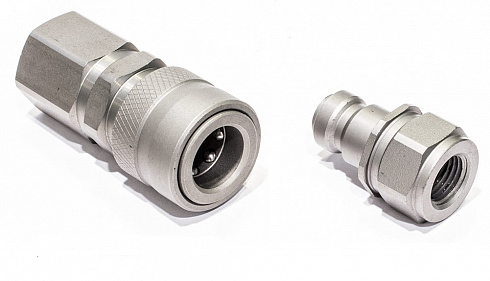 Быстроразъёмное соединение гидравлическое; 3000 бар; 1/4” BSP; ниппель - розетка, внутрення резьба C-207