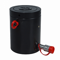 HCL-4008 Гидравлический домкрат одностороннего действия с гайкой фиксации с покрытием QPQ 400т-200мм