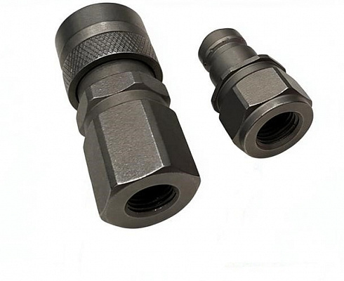 Быстроразъёмное соединение гидравлическое; 2000 бар; 1/4” BSP; ниппель - розетка, внутрення резьба C-204